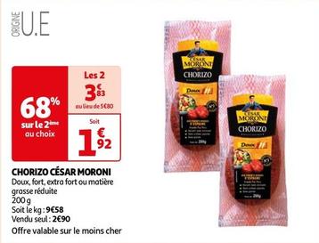 Cesar Moroni - Chorizo offre à 1,92€ sur Auchan Hypermarché