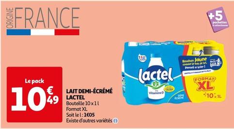 Lactel - Lait Demi-Ecreme  offre à 10,49€ sur Auchan Hypermarché