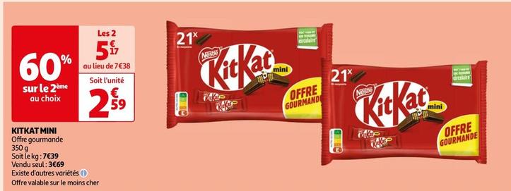 Nestlé - Kit Kat Mini  offre à 2,59€ sur Auchan Hypermarché