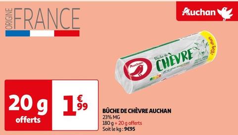 Auchan - Bûche De Chèvre  offre à 1,99€ sur Auchan Hypermarché