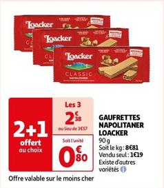Loacker - Gaufrettes Napolitaner  offre à 0,8€ sur Auchan Hypermarché