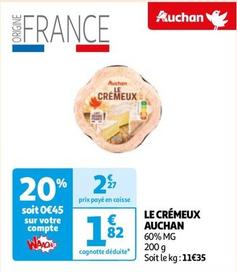 Auchan - Le Crémeux  offre à 1,82€ sur Auchan Hypermarché