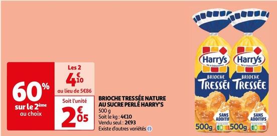 Harry's - Brioche Tressée Nature Au Sucre Perlé offre à 2,05€ sur Auchan Hypermarché