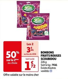 Lutti - Bonbons Fruits Rouges Scoubidou  offre à 1,72€ sur Auchan Hypermarché