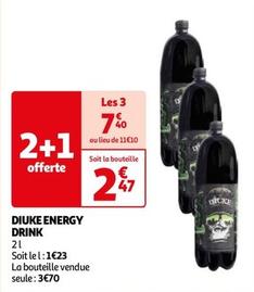 Diuke - Energy Drink  offre à 2,47€ sur Auchan Hypermarché