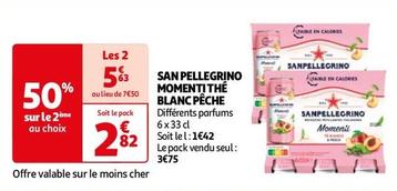 San Pellegrino - Momenti The Blanc Peche offre à 2,82€ sur Auchan Hypermarché