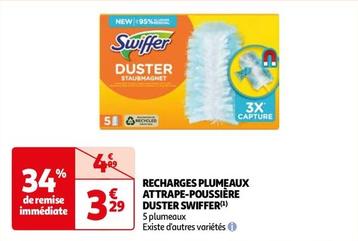 Swiffer - Recharges Plumeaux Attrape-Poussiere Duster  offre à 3,29€ sur Auchan Hypermarché
