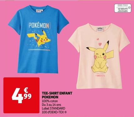 Pokemon - Tee-shirt Enfant offre à 4,99€ sur Auchan Hypermarché