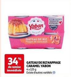Yabon - Gateau De Riz Nappage Caramel  offre sur Auchan Hypermarché