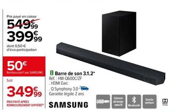 Samsung - Barre De Son 3.1.2 offre à 399,99€ sur Carrefour