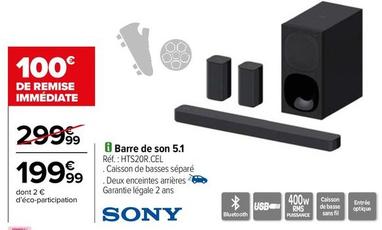 Sony - Barre De Son 5.1 offre à 199,99€ sur Carrefour