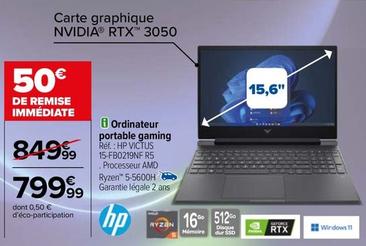 Hp - Ordinateur Portable Gaming  offre à 799,99€ sur Carrefour