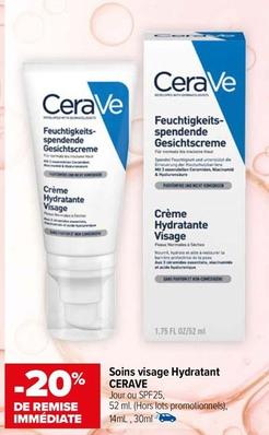 Cerave - Soins Visage Hydratant offre sur Carrefour