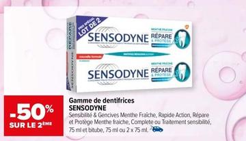 Sensodyne - Gamme De Dentifrices  offre sur Carrefour