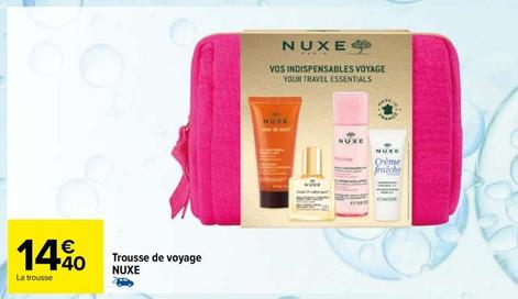 Nuxe - Trousse De Voyage  offre à 14,4€ sur Carrefour