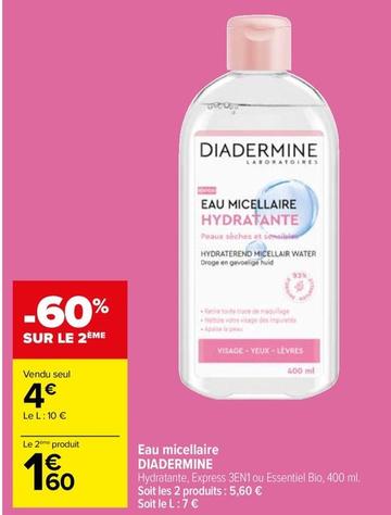 Diadermine - Eau Micellaire offre à 4€ sur Carrefour Market