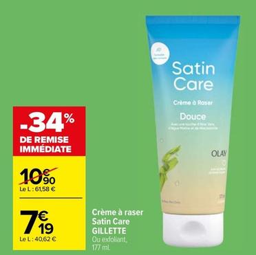 Gillette - Crème À Raser Douce offre à 7,19€ sur Carrefour Market