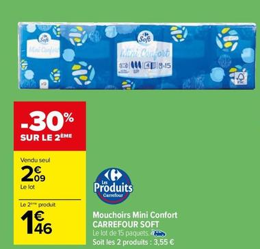 Mouchoirs en papier offre à 2,09€ sur Carrefour Market