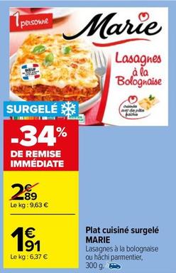 Marie - Plat Cuisiné Surgelé offre à 1,91€ sur Carrefour Market