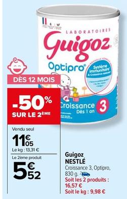 Nestlé - Guigoz offre à 11,05€ sur Carrefour Market