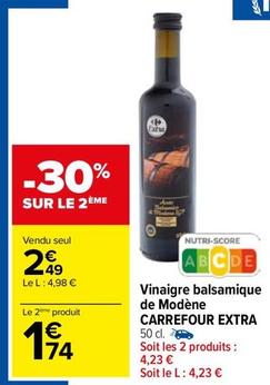 Carrefour - Vinaigre Balsamique De Modène Extra offre à 2,49€ sur Carrefour Market