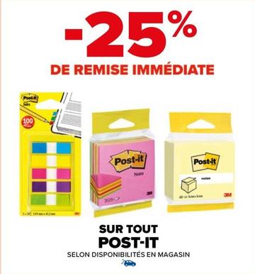 Post-it offre sur Carrefour Market