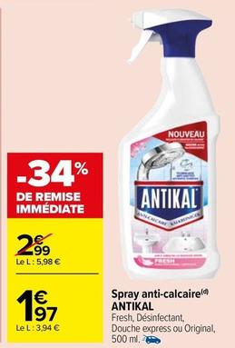 Antikal - Spray Anti-Calcaire offre à 1,97€ sur Carrefour Market