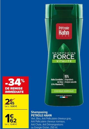 Petrole Hahn - Shampooing  offre à 1,62€ sur Carrefour Market