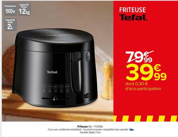 Total - Friteuse offre à 39,99€ sur Carrefour Market