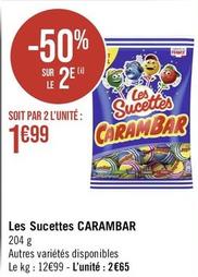 Carambar - Les Sucettes offre à 2,65€ sur Géant Casino