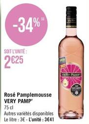 Very Pamp' - Rosé Pamplemousse offre à 2,25€ sur Géant Casino
