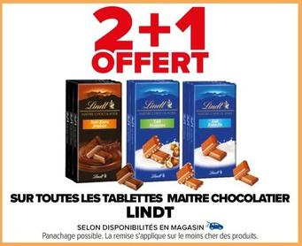 Lindt - Sur Toutes Les Tablettes Maitre Chocolatier
