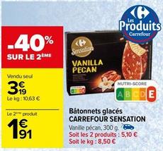 Carrefour - Bâtonnets Glacés Sensation
