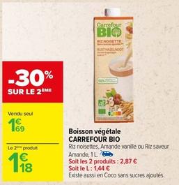Carrefour - Boisson Végétale Bio