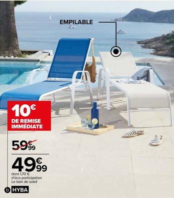 Hyba - Bain De Soleil Malaga offre à 49,99€ sur Carrefour Express