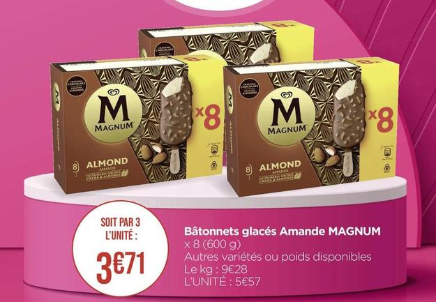 Glace offre à 3,71€ sur Casino Supermarchés