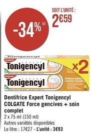 Dentifrice offre à 2,59€ sur Casino Supermarchés