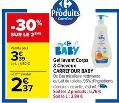 Carrefour - Gel Lavant Corps & Cheveux Goby Baby offre à 3,39€ sur Carrefour City