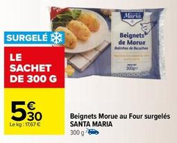 Santa Maria - Beignets Morue Au Four Surgelés