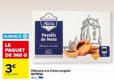 Nutriva - Pâtisserie À La Crème Surgelée 