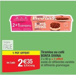 Bonta Divina - Tiramisu Au Café  offre à 2,35€ sur Migros France
