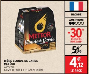 Météor - Bière Blonde De Garde  offre à 4,12€ sur Intermarché