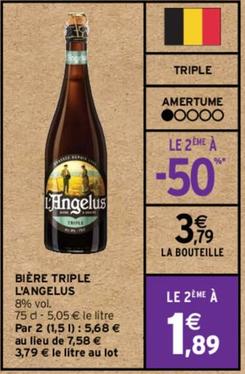 Bière L'Angelus - Bière Triple offre à 3,79€ sur Intermarché