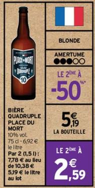 Place Du Mort - Bière Quadruple offre à 5,19€ sur Intermarché