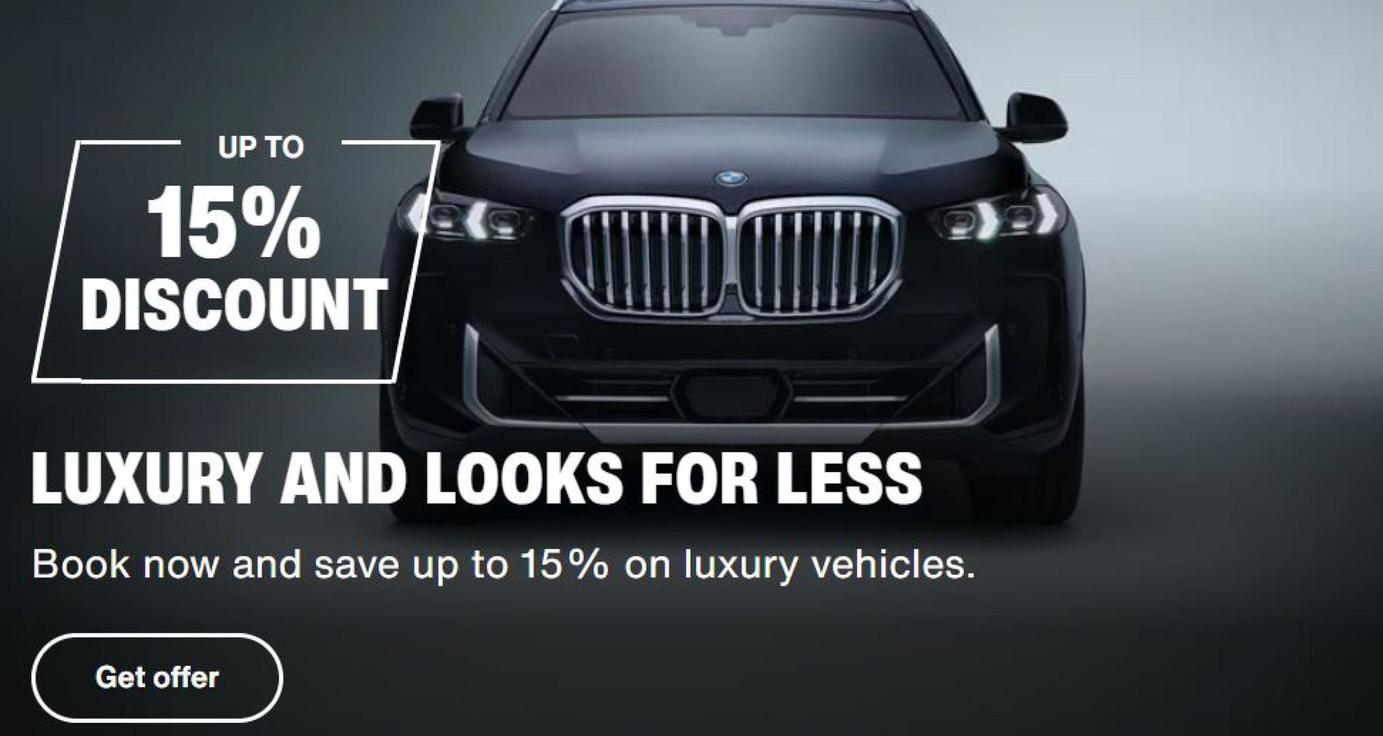 BMV - Luxury And Looks For Less offre sur Sixt
