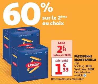 Barilla - Pâtes Penne Rigate offre à 1,9€ sur Auchan Supermarché