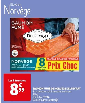 Delpeyrat - Saumon Fumé De Norvège offre à 8,99€ sur Auchan Supermarché