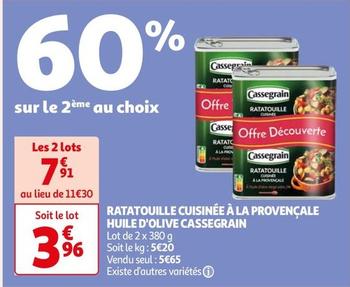 Cassegrain - Ratatouille Cuisinée À La Provençale Huile D'olive offre à 5,65€ sur Auchan Supermarché