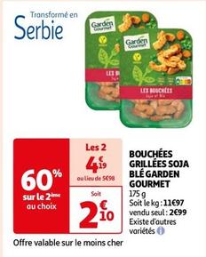 Garden Gourmet - Bouchées Grillées Soja Blé offre à 2,99€ sur Auchan Supermarché
