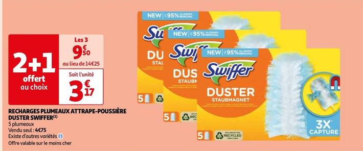 Swiffer - Recharges Plumeaux Attrape-poussière Duster offre à 4,75€ sur Auchan Supermarché
